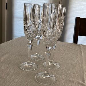 Set of 4 Marquis by Waterford Champagne Flutes